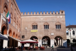 Palazzo dei Trecento located in the Piazza dei Signori Treviso, Italy Date: Monday May 29, 2017