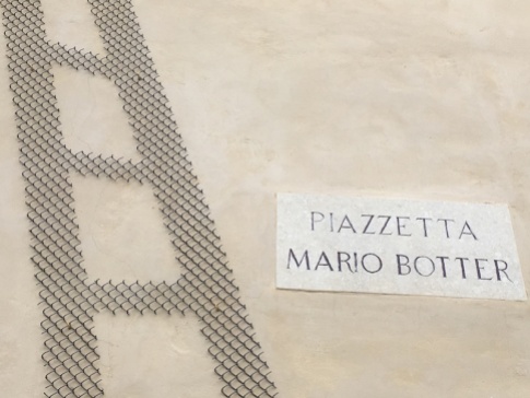 Piazzetta Mario Botter - outside the Museo di Santa Caterina Treviso, Italy Date: Thursday June 01, 2017