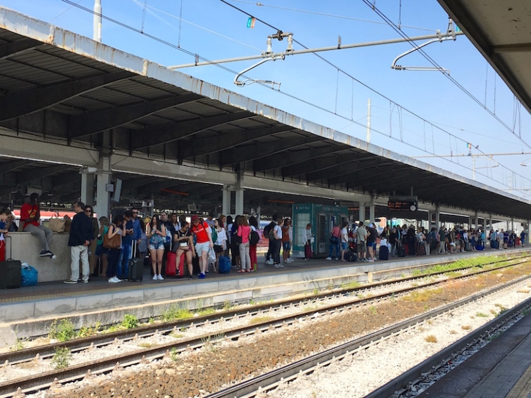 train travel Venezia Mestre, Italy, June, 2017