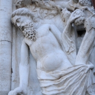 sculpture by view of the Bridge of Sighs